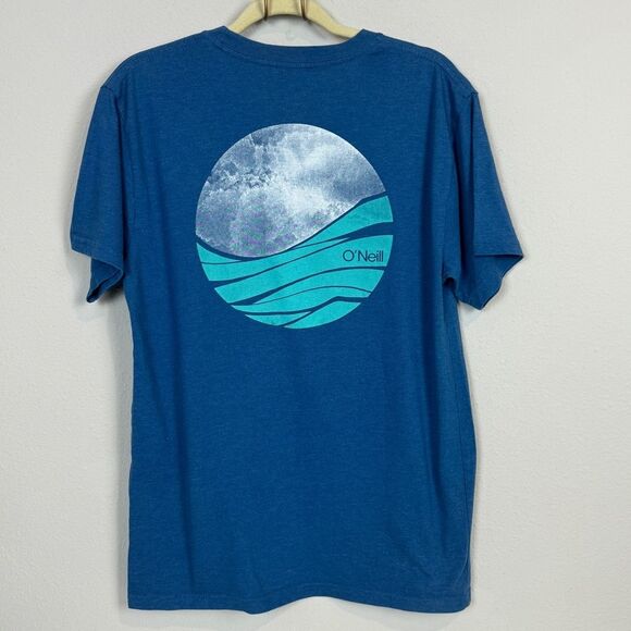 O’Neill Blue Wave Graphic Surf T-shirt M - Picture 6 of 6